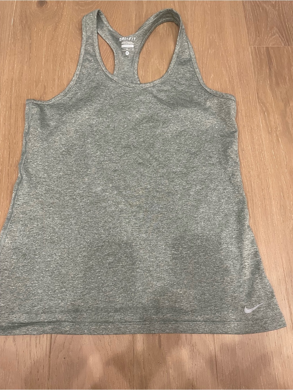Nike Gray Dri-FIT Racerback Tank Top